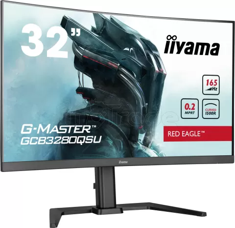 Photo de Ecran incurvé 32" Iiyama G-Master Red Eagle GCB3280QSU-B1 4K Ultra HD 165Hz (Noir)