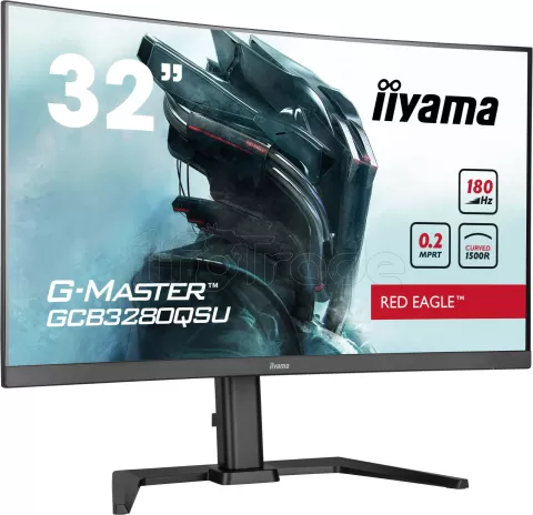 Photo de Ecran incurvé 32" Iiyama G-Master Red Eagle GCB3280QSU-B2 Quad HD 180Hz (Noir)