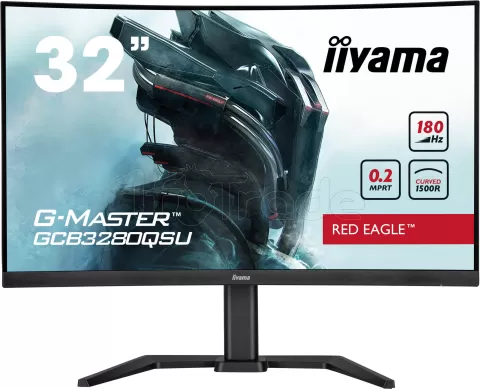 Photo de Ecran incurvé 32" Iiyama G-Master Red Eagle GCB3280QSU-B2 Quad HD 180Hz (Noir)