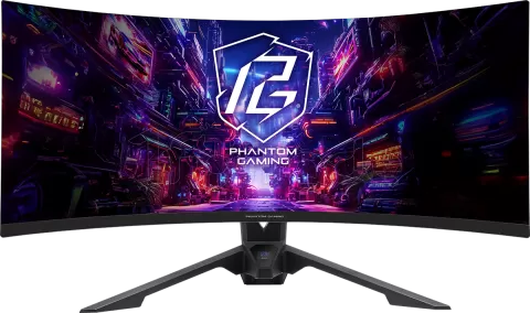 Photo de Ecran incurvé 34" ASRock Phantom Gaming PG34QRT2B WQHD 180Hz (Noir)