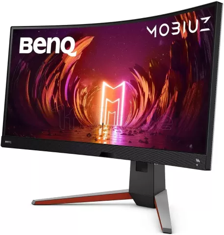 Photo de Ecran incurvé 34" BenQ Mobiuz EX3410R UWQHD 144Hz (Noir)