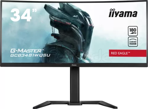 Photo de Ecran incurvé 34" Iiyama G-Master Red Eagle GCB3481WQSU-B1 4K Ultra HD 180Hz (Noir)