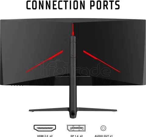 Photo de Ecran incurvé 34" ITek GGC UWQHD (Noir) 144Hz