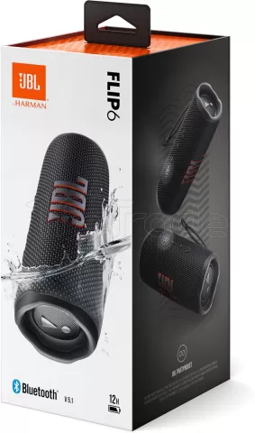 Photo de Enceinte nomade Bluetooth JBL Flip 6 (Noir)