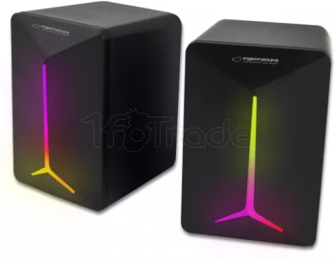 Photo de Enceintes Esperanza Rainbow Frevo RGB (Noir)