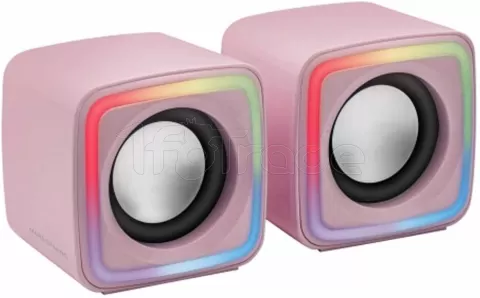 Photo de Enceintes Mars Gaming MSCube RGB (Rose)