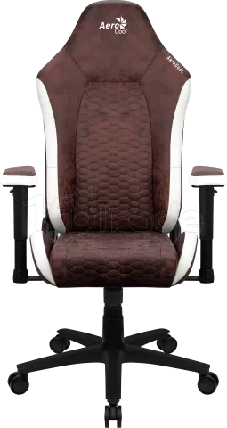 Photo de Fauteuil Aerocool Crown AeroSuede (Marron/Blanc)