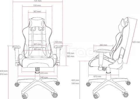 Photo de Fauteuil Arozzi Verona V2 (Noir/Bleu)