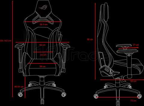 Photo de Fauteuil  Asus SL300C Rog Chariot Core (Noir)