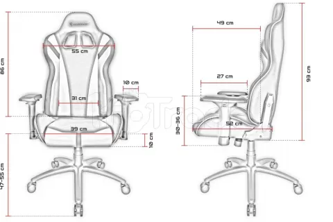 Photo de Fauteuil Azgenon Z300 (Noir/Jaune)