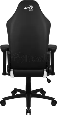 Photo de Fauteuil Gamer Aerocool Crown Leatherette (Noir/Blanc)