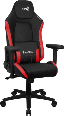 Photo de Fauteuil Gamer Aerocool Crown Leatherette (Noir/Rouge)