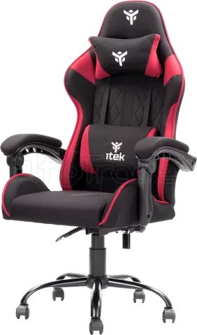 Photo de Fauteuil Gamer iTek Rhombus FF10 (Noir/Rouge)