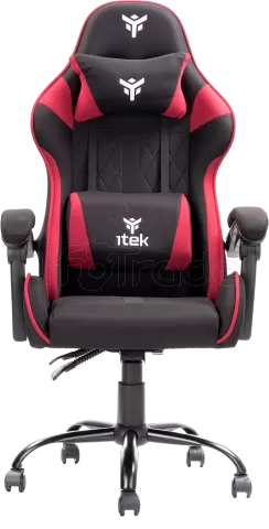 Photo de Fauteuil Gamer iTek Rhombus FF10 (Noir/Rouge)