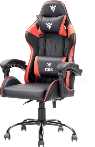 Photo de Fauteuil Gamer iTek Rhombus PF10 (Noir/Rouge)