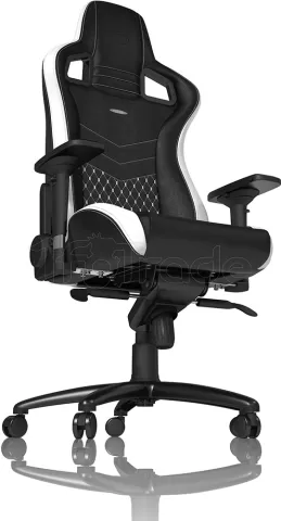 Photo de Fauteuil Gamer Noblechairs Epic en Cuir véritable (Noir/Blanc/Rouge)