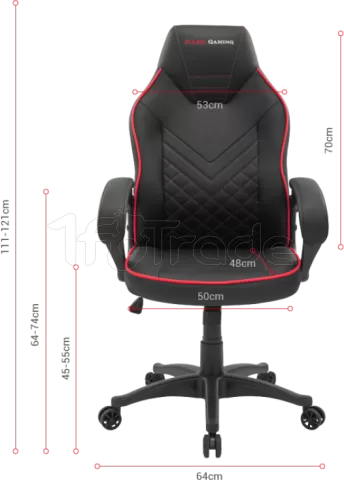 Photo de Fauteuil Mars Gaming MGCX One (Noir/Jaune)