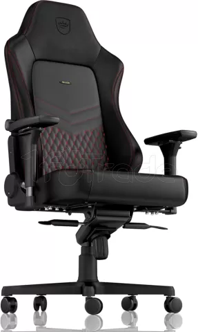 Photo de Fauteuil Noblechairs Hero en Cuir véritable (Noir/Rouge)