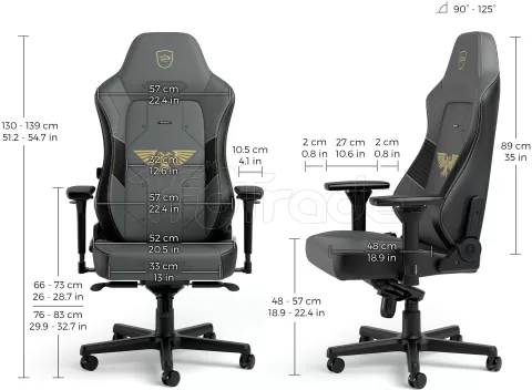 Photo de Fauteuil Noblechairs Hero Warhammer 40k Edition (Noir/Gris)