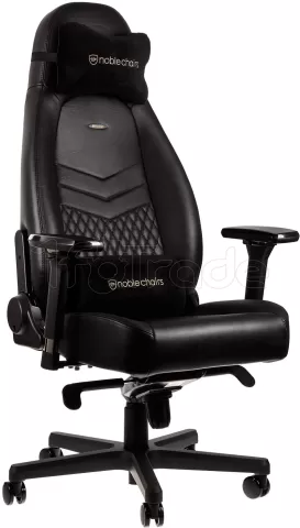 Photo de Fauteuil Noblechairs Icon en Cuir véritable (Noir)