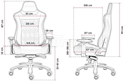 Photo de Fauteuil Oraxeat XL800 (Noir)