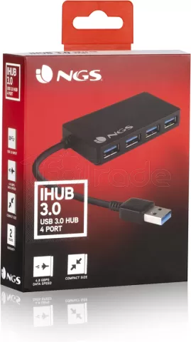 Photo de Hub USB 3.0 NGS iHub - 4 ports (Noir)