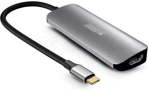 Photo de Hub USB 3.0 Urban Factory Hubee 4 ports (Gris)