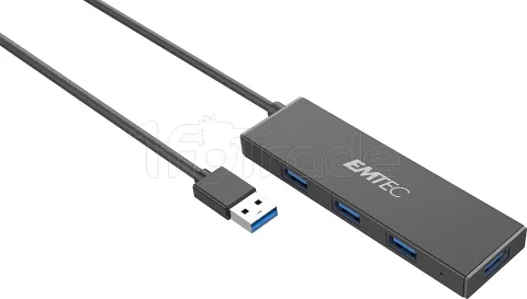 Photo de Hub USB 3.1 Emtec 4 ports Ultra Slim (Noir)