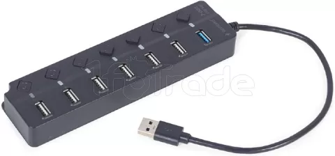 Photo de Hub USB 3.1 Gembird - 7 ports (Noir)