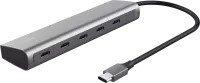 Photo de Hub USB-C 3.2 Trust Halyx - 5 ports (Argent)