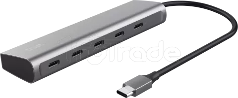 Photo de Hub USB-C 3.2 Trust Halyx - 5 ports (Argent)