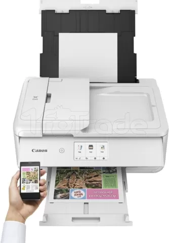 Photo de Imprimante A3 Multifonction 3en1 Canon Pixma TS9551C (Blanc)