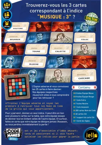 Photo de Jeu - Codenames Quebec