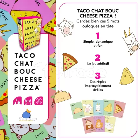 Photo de Jeu de Cartes - Taco Chat Bouc Cheese Pizza