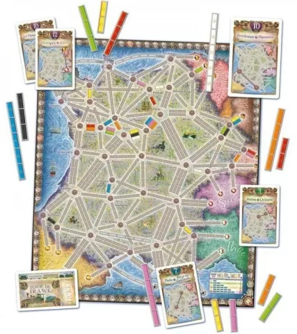 Photo de Jeu - Les Aventuriers du Rail : France & Old West (Extension)