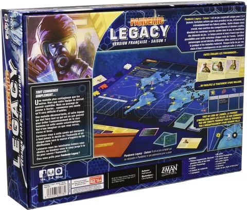 Photo de Jeu - Pandemic Legacy : Saison 1 (Bleu)