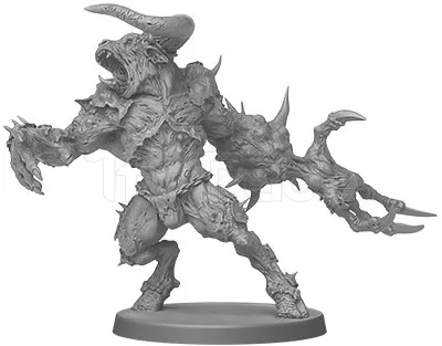 Photo de Jeu  - Zombicide Black Plague : Zombies Bosses Abomination (Pack)