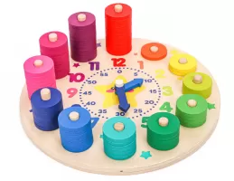 Photo de Jouet Aloya - Les Apprentis Montessori : Horloge, Chiffres et Formes