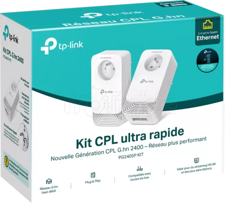 Photo de Kit 2x Adaptateurs CPL TP-Link PG2405P (AV2400)