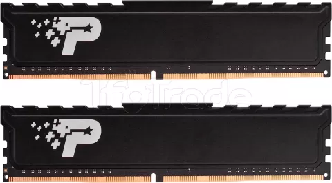 Photo de Kit Barrettes mémoire 16Go (2x8Go) DIMM DDR4 Patriot Signature Line Premium  2666Mhz (Noir)