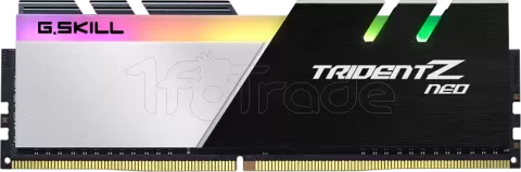 Photo de Kit Barrettes mémoire 32Go (2x16Go) DIMM DDR4 G.Skill Neo RGB 3200Mhz (Noir/Blanc)