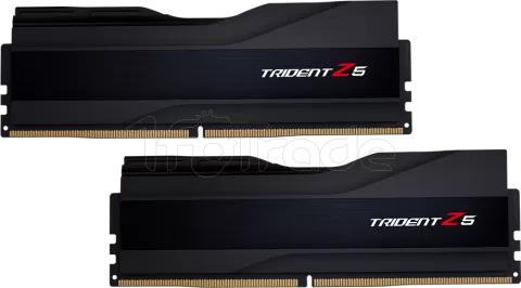 Photo de Kit Barrettes mémoire 32Go (2x16Go) DIMM DDR5 G.Skill Trident Z5  5600MHz (Noir)