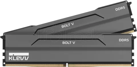 Photo de Kit Barrettes mémoire 32Go (2x16Go) DIMM DDR5 Klevv Bolt V 6400Mhz (Noir)