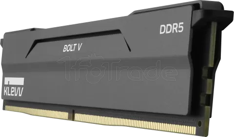 Photo de Kit Barrettes mémoire 32Go (2x16Go) DIMM DDR5 Klevv Bolt V 6400Mhz (Noir)