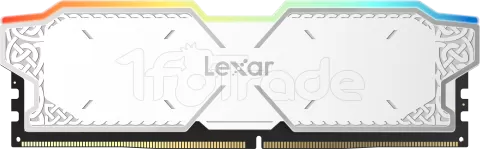 Photo de Kit Barrettes mémoire 32Go (2x16Go) DIMM DDR5 Lexar Thor RGB 6000MHz (Blanc)