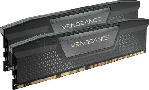 Photo de Kit Barrettes mémoire 48Go (2x24Go) DIMM DDR5 Corsair Vengeance  5200MHz (Noir)