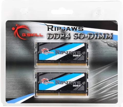 Photo de Kit Barrettes mémoire SODIMM DDR4 16Go (2x8Go) G.Skill RipJaws  2666Mhz (Noir)