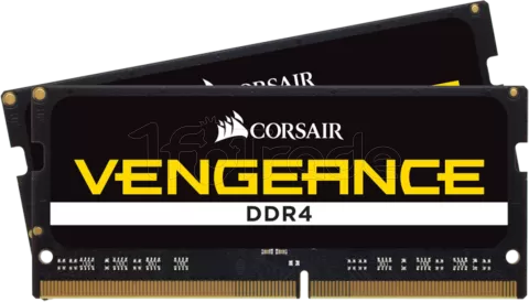 Photo de Kit Barrettes mémoire SODIMM DDR4 64Go (2x32Go) Corsair Vengeance  3200Mhz (Noir)