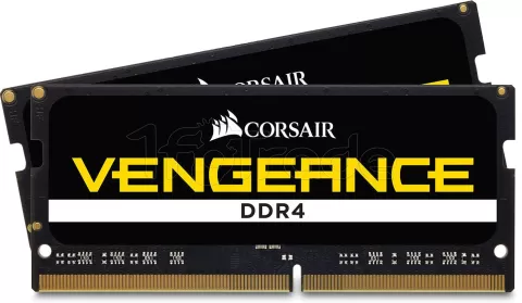 Photo de Kit Barrettes mémoire SODIMM DDR4 Corsair Vengeance  2400Mhz 32Go (2x16Go) (Noir)