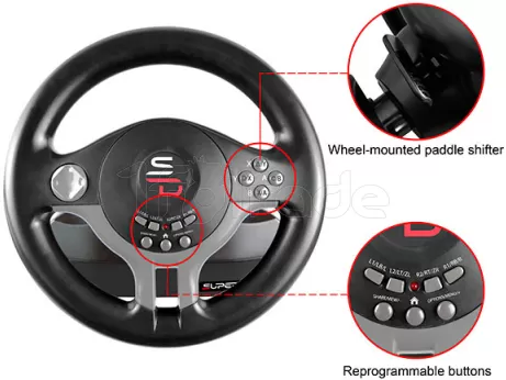 Photo de Kit Volant + Pédalier Subsonic Superdrive Driving Wheel SV200